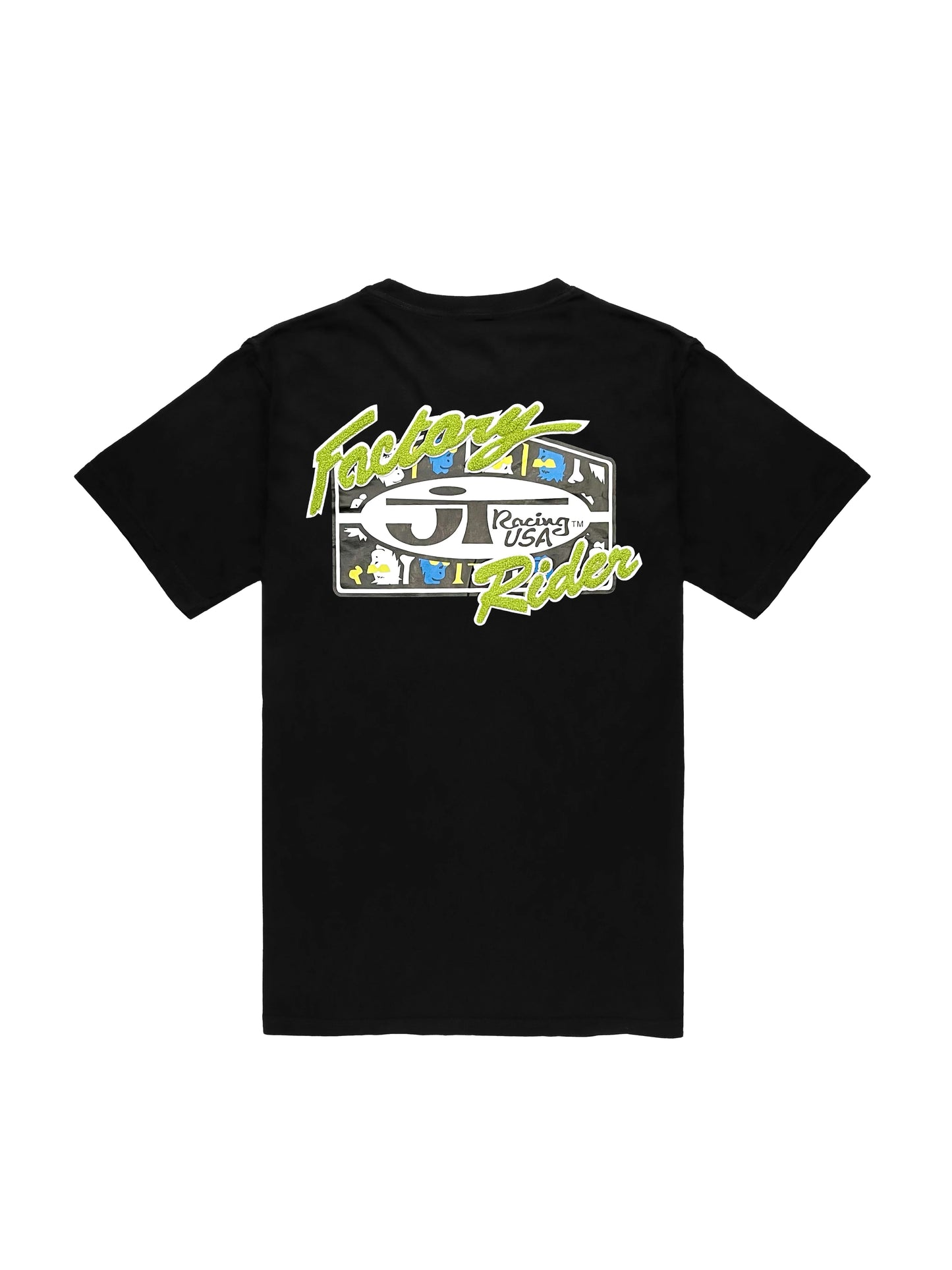 Bad Bones Logo Tee  - Black and Lime