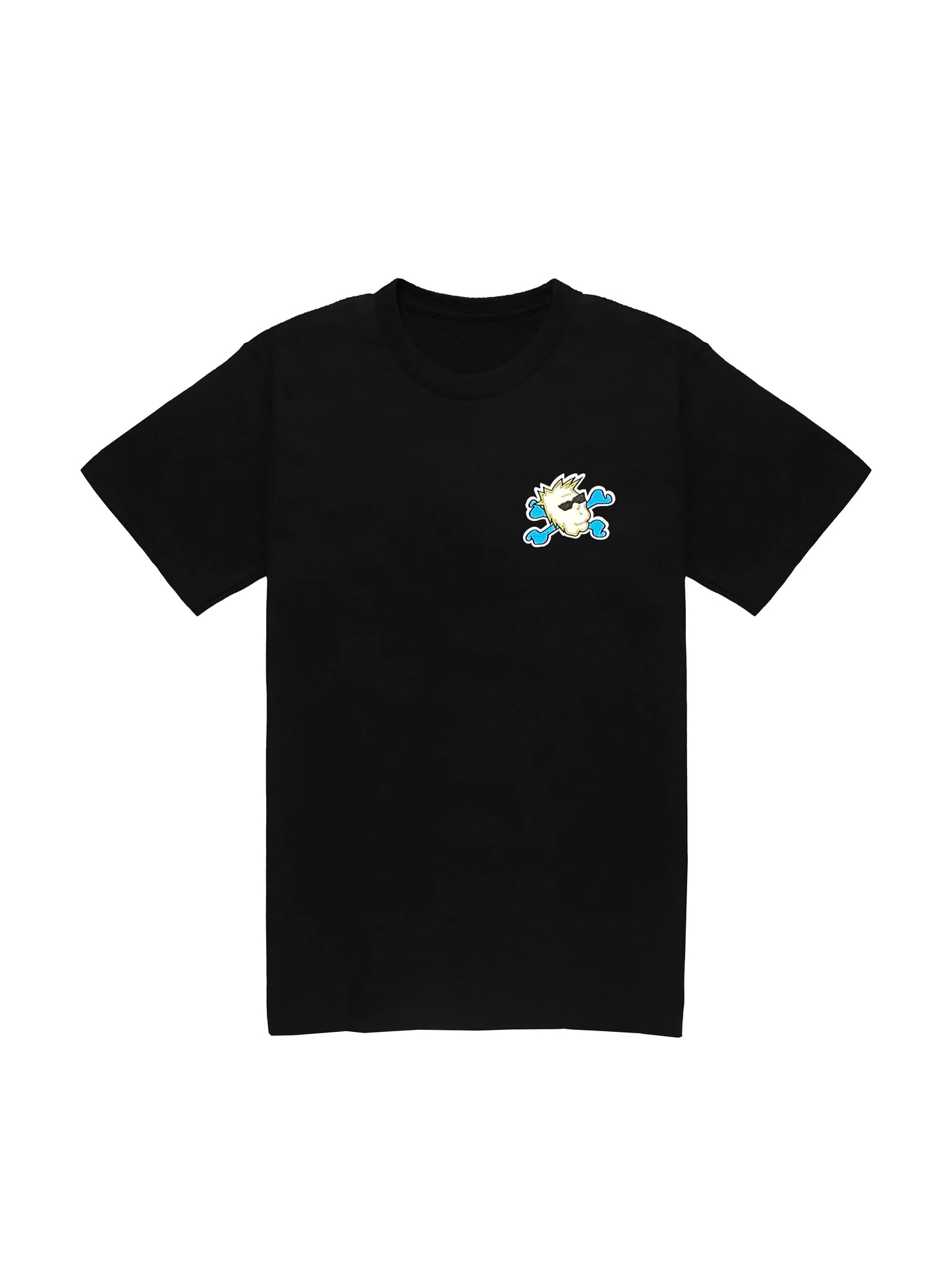 Bad Bones Logo Tee - Black and Lime