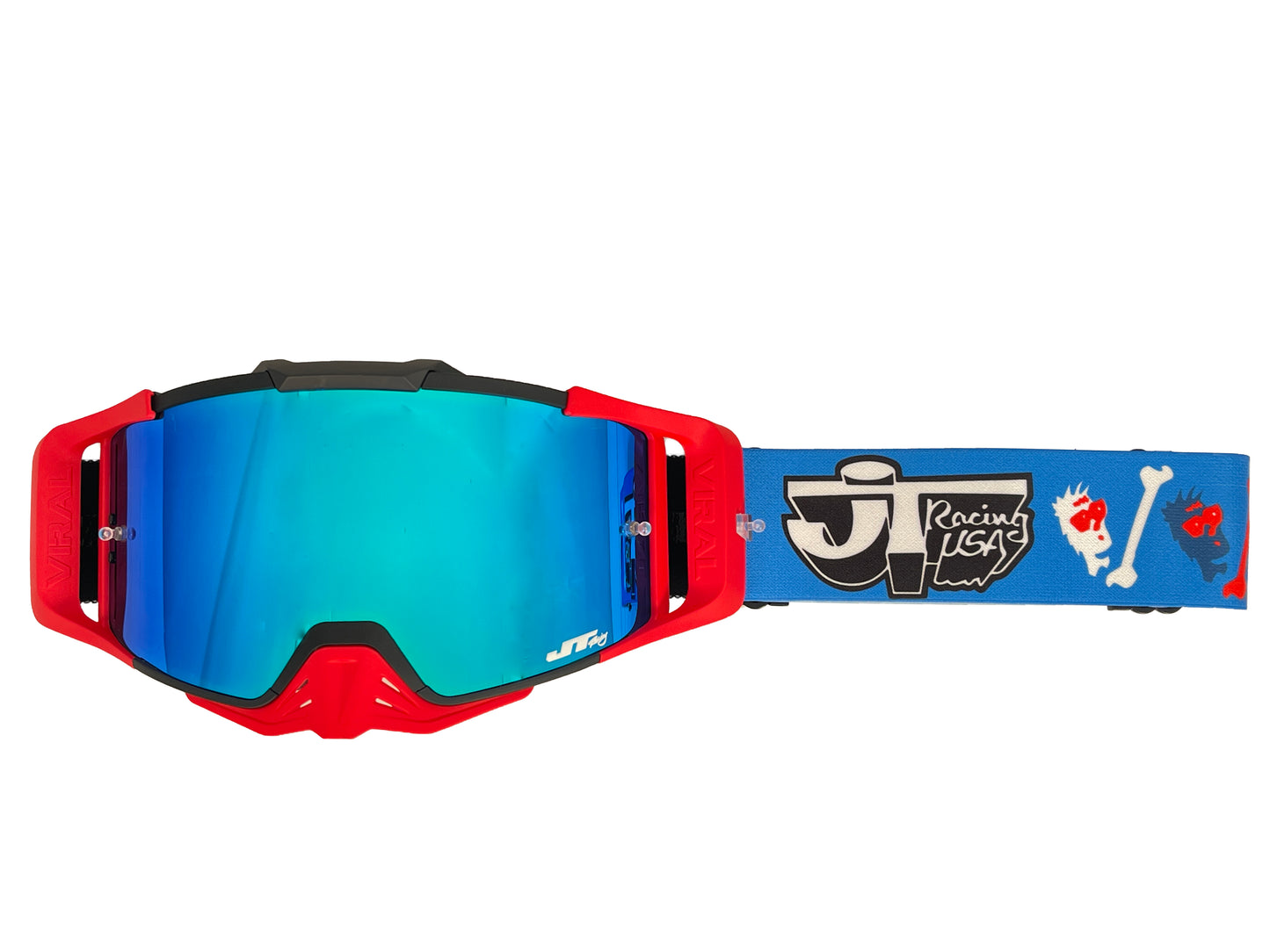 Retro JT Racing Goggles - Bones