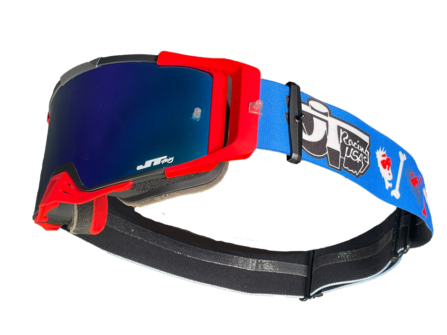 Retro JT Racing Goggles - Bones