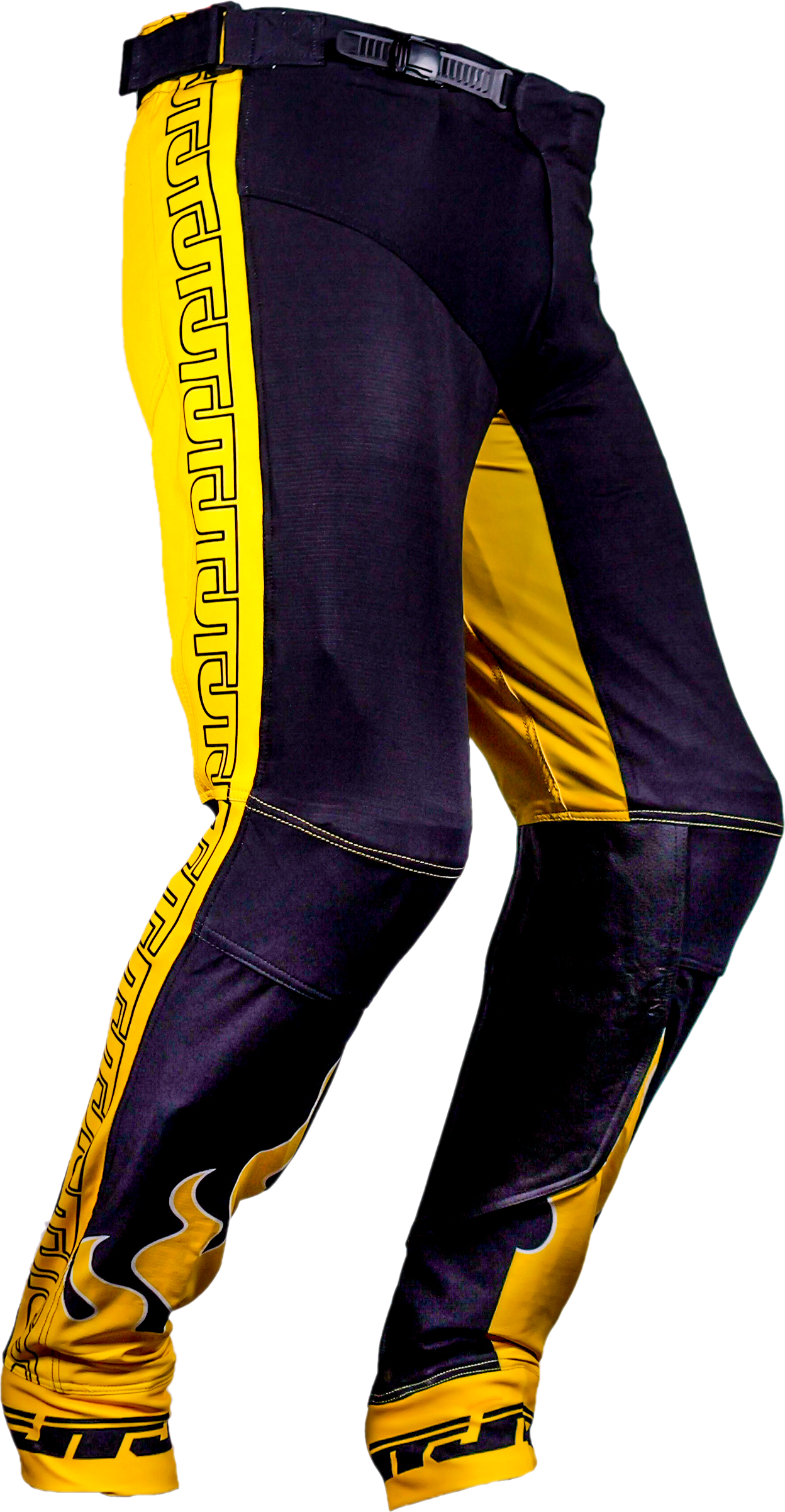 90s Yellow Flame MX Pants