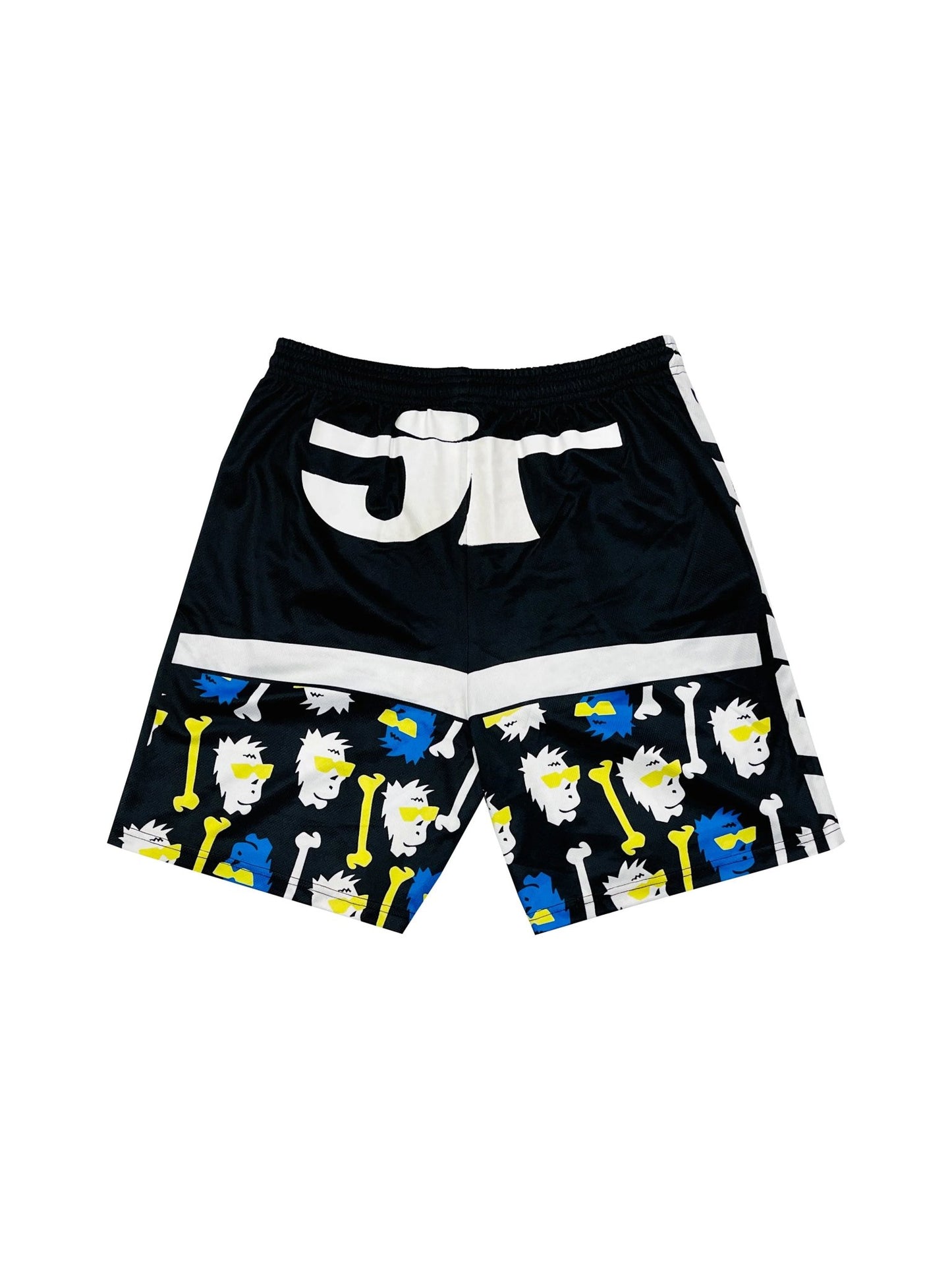 Bad Bones Shorts - Black and Lime - JT Racing USA