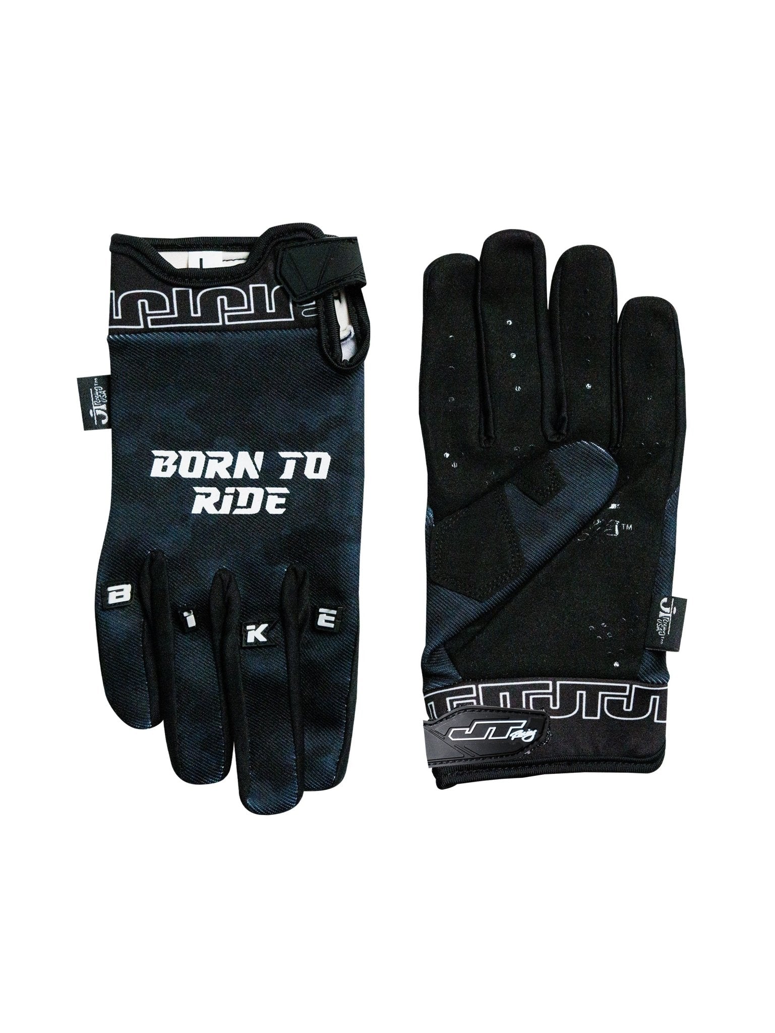 Born To Ride - Bike Life Gloves - Black JT Racing USA Born To Ride - Bike Life Gloves - Black JT Racing USA