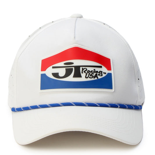 Classic Logo Trucker Hat - White - JT Racing USA