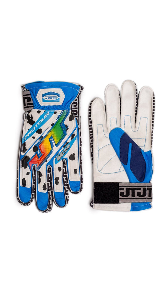 Dalmatian Blue 90s Gloves - JT Racing USA