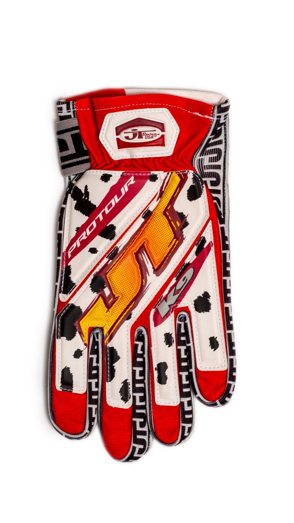 Dalmatian Red 90s Gloves - JT Racing USA