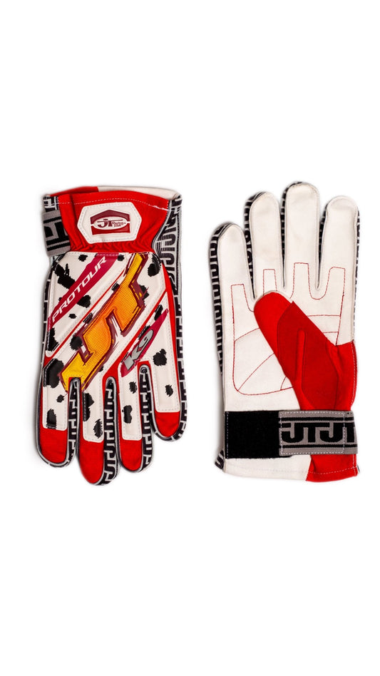 Dalmatian Red 90s Gloves - JT Racing USA