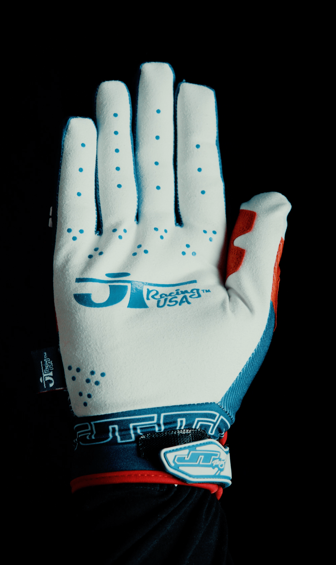 Honda 1970 Pro - Lite Gloves - Red/White/Blue - JT Racing USA
