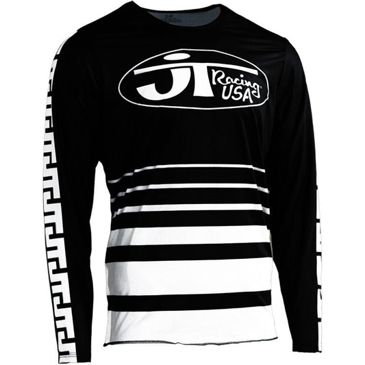 JT Racing Flo - Form Jersey (Black and White) - JT Racing USA