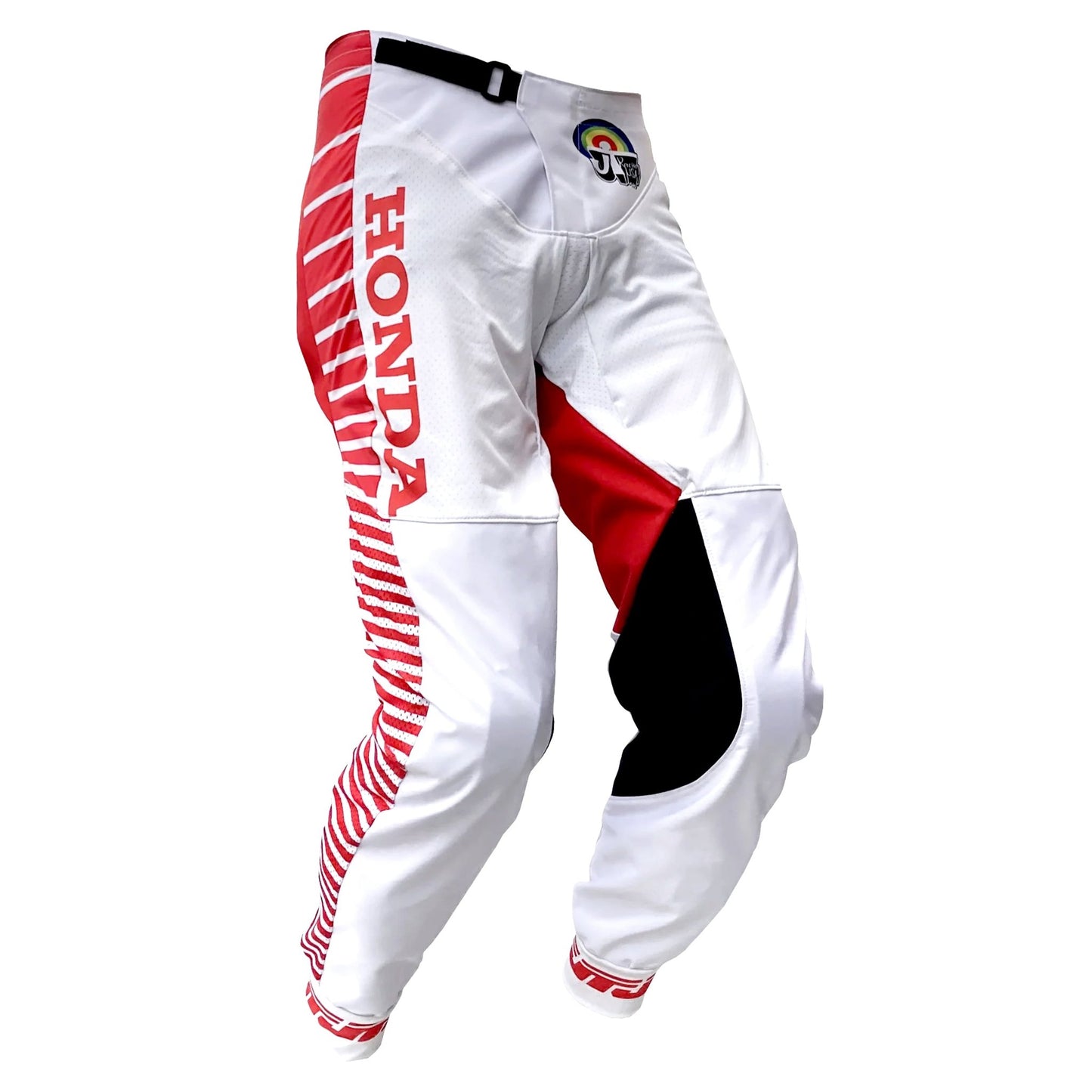JT Racing Honda Team USA 1981 Flo - Form Pants: White - JT Racing USA
