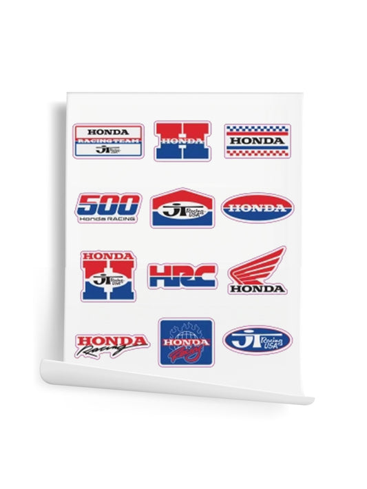 JT Racing x Honda Sticker Sheet - JT Racing USA