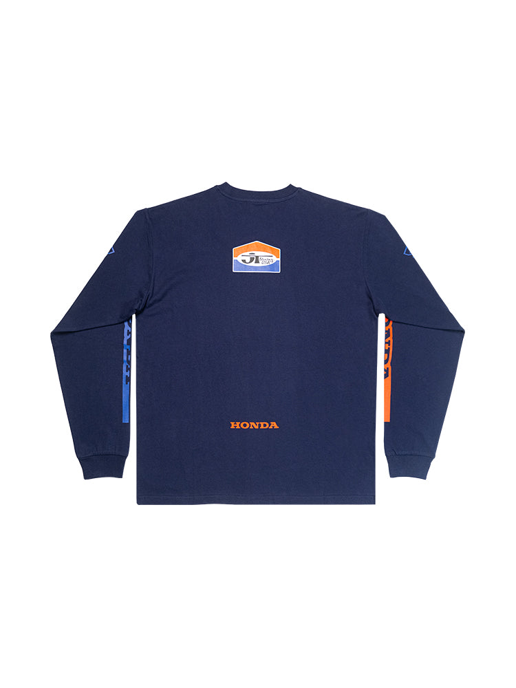 JT Racing x Honda Heritage L/S Tee - Navy