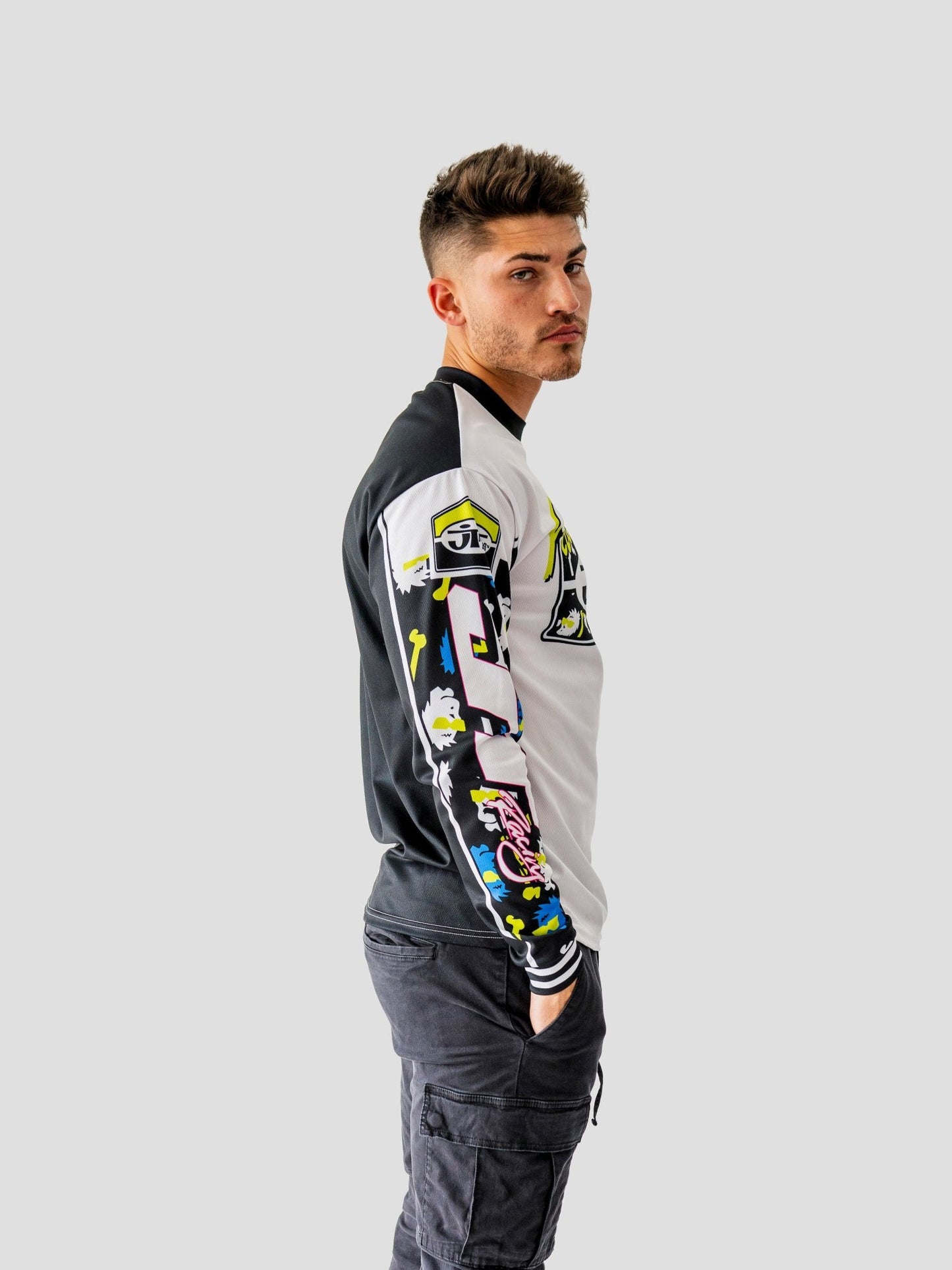 Bad Bones Jersey - Black and Lime - JT Racing USA
