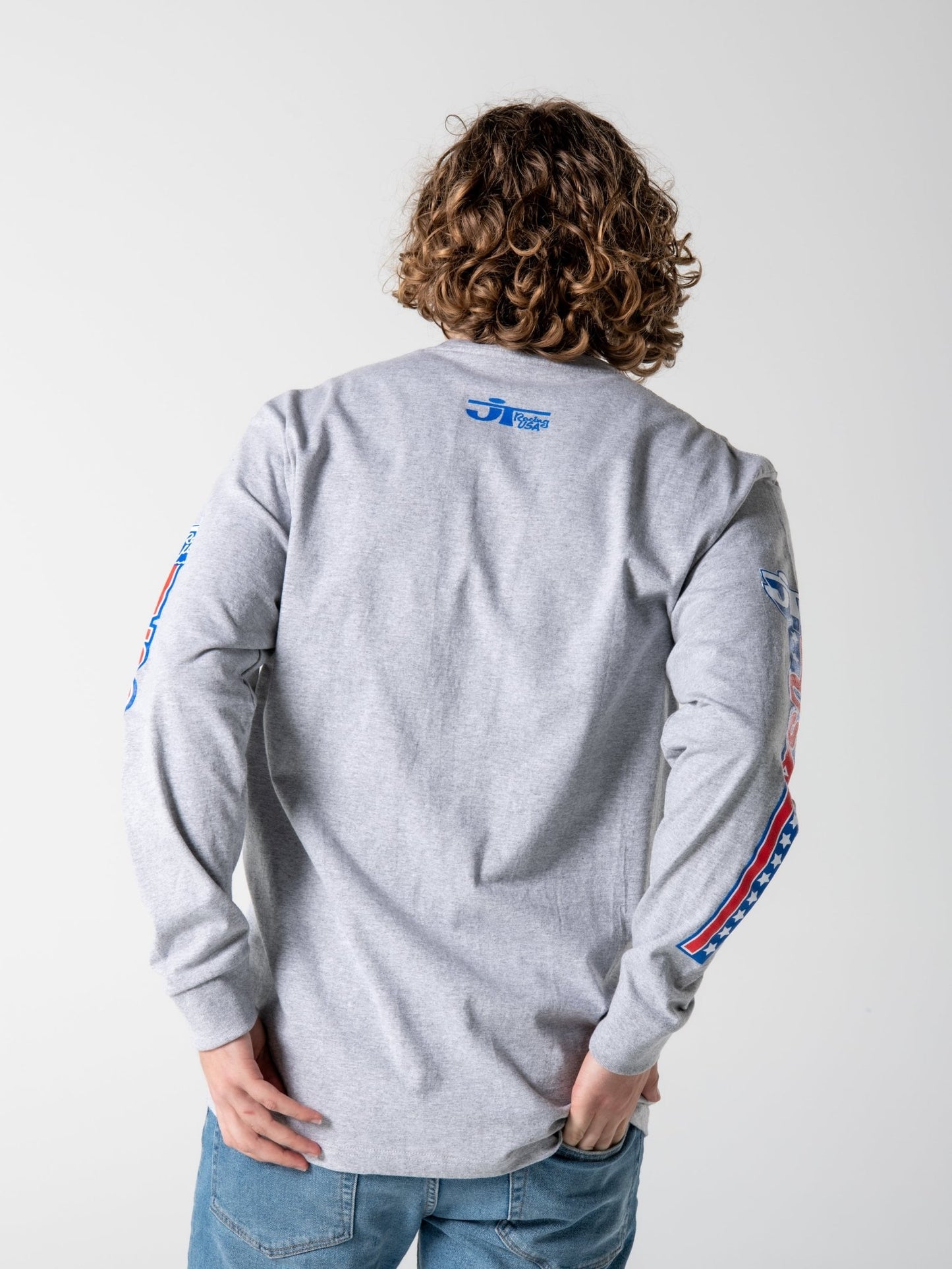 Heritage Tee L/S - Grey - JT Racing USA