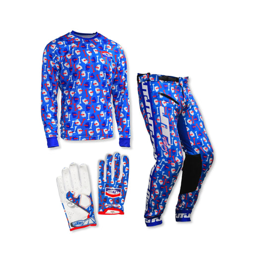 Bad Bones Full Kit MX Combo - Blue
