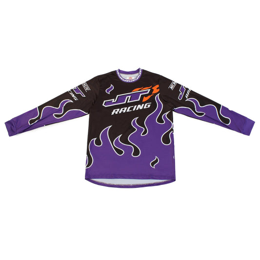 90s Purple Flame Jersey (Purple, Black, Orange) - JT Racing USA