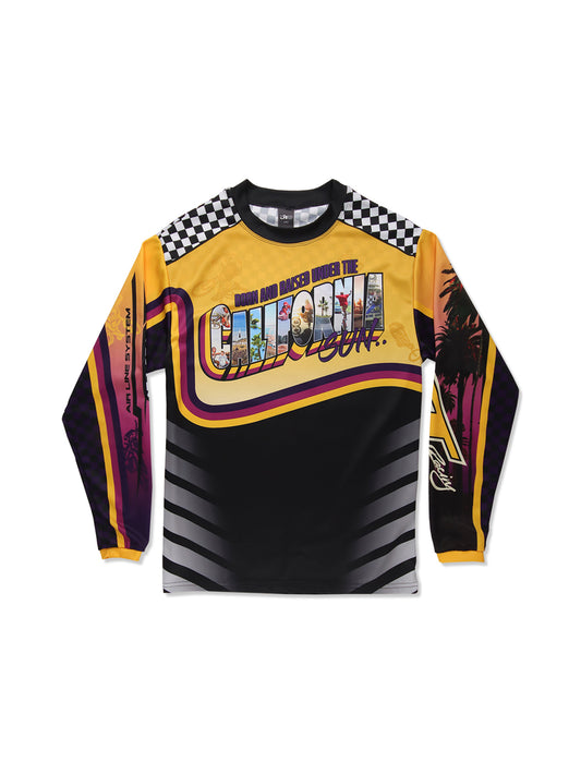 Kids Born and Raised Under the California Sun Jersey - Champions Gold