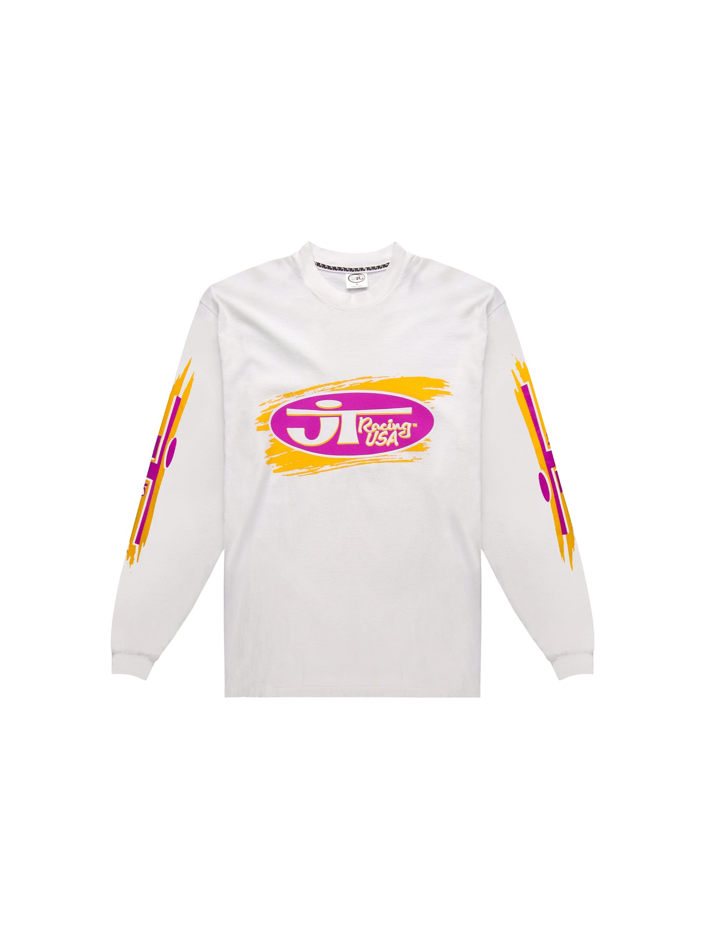 Classic Moto Tee L/S - White