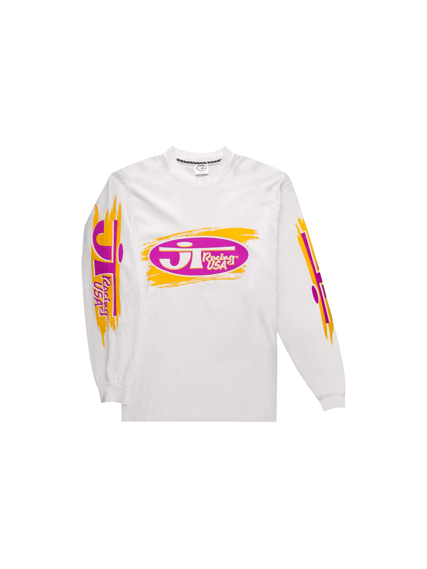 Classic Moto Tee L/S - White