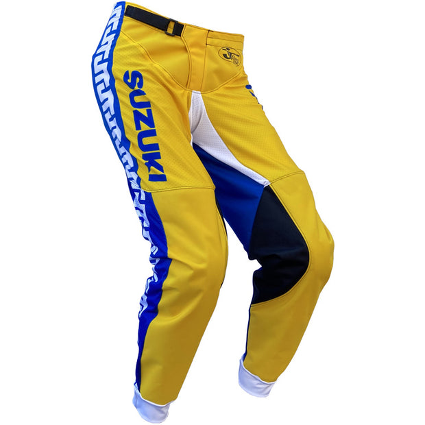 JT Racing Suzuki Team Flo-Form Pants: Yellow