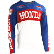 1970s JT Racing Team Honda Jersey and Moto Pant Combo (Red, White and Blue)