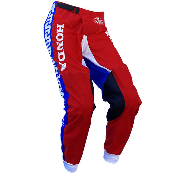 Vintage 90s Honda Racing Racewear Motocross Moto X Image Team Blue Colour store Pants