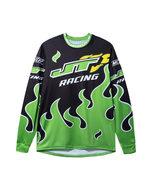 90s Flame Jersey - Green