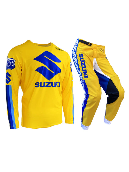 MX Gear Combo: JT Racing  Suzuki Team Jersey and Moto Pants