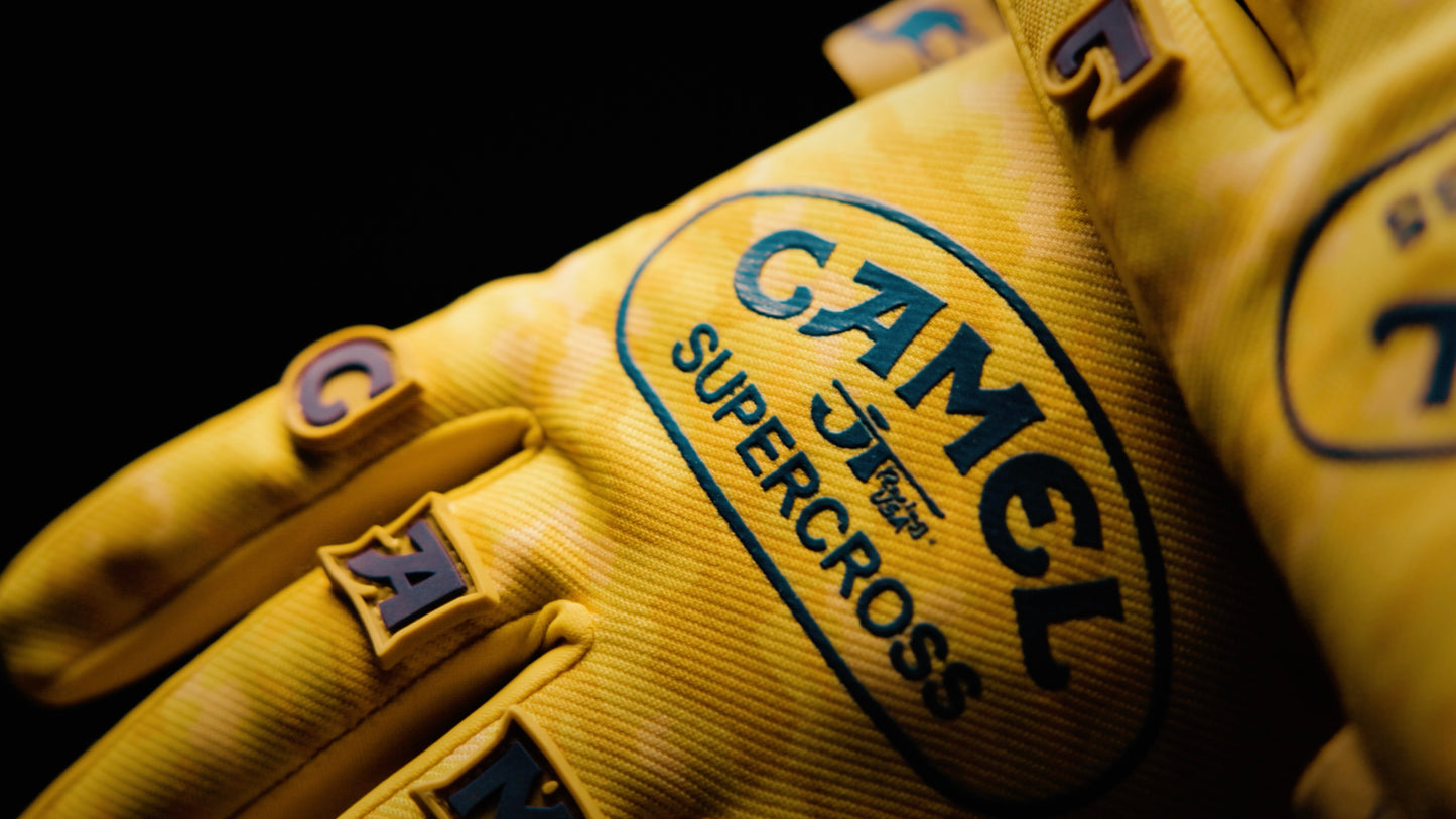 CAMEL x JT Racing Gloves - Yellow