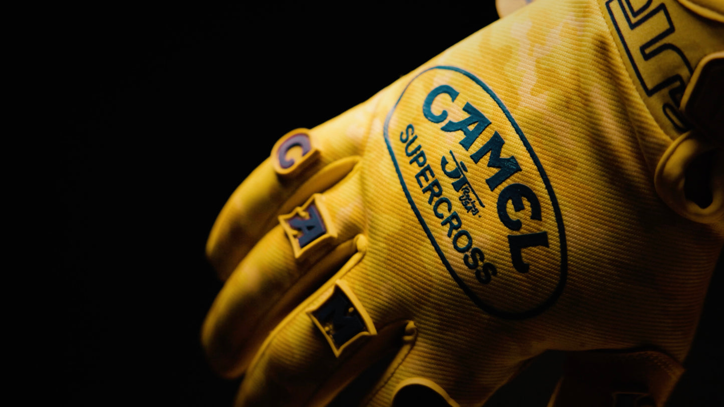 CAMEL x JT Racing Gloves - Yellow