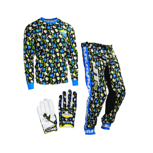 Bad Bones Full Kit MX Combo - Black - JT Racing USA