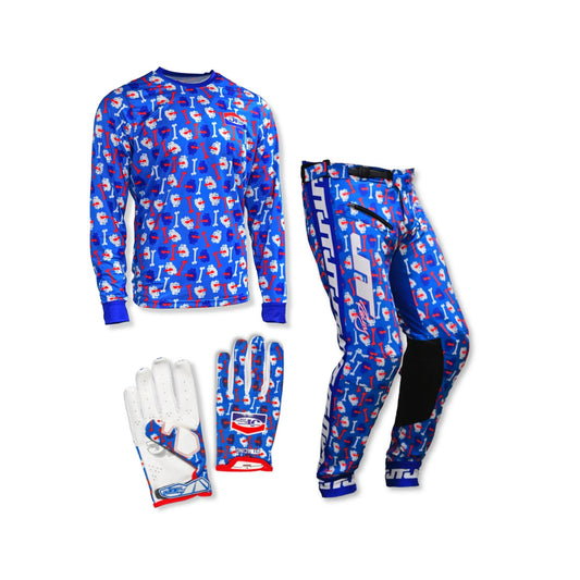 Bad Bones Full Kit MX Combo - Blue - JT Racing USA