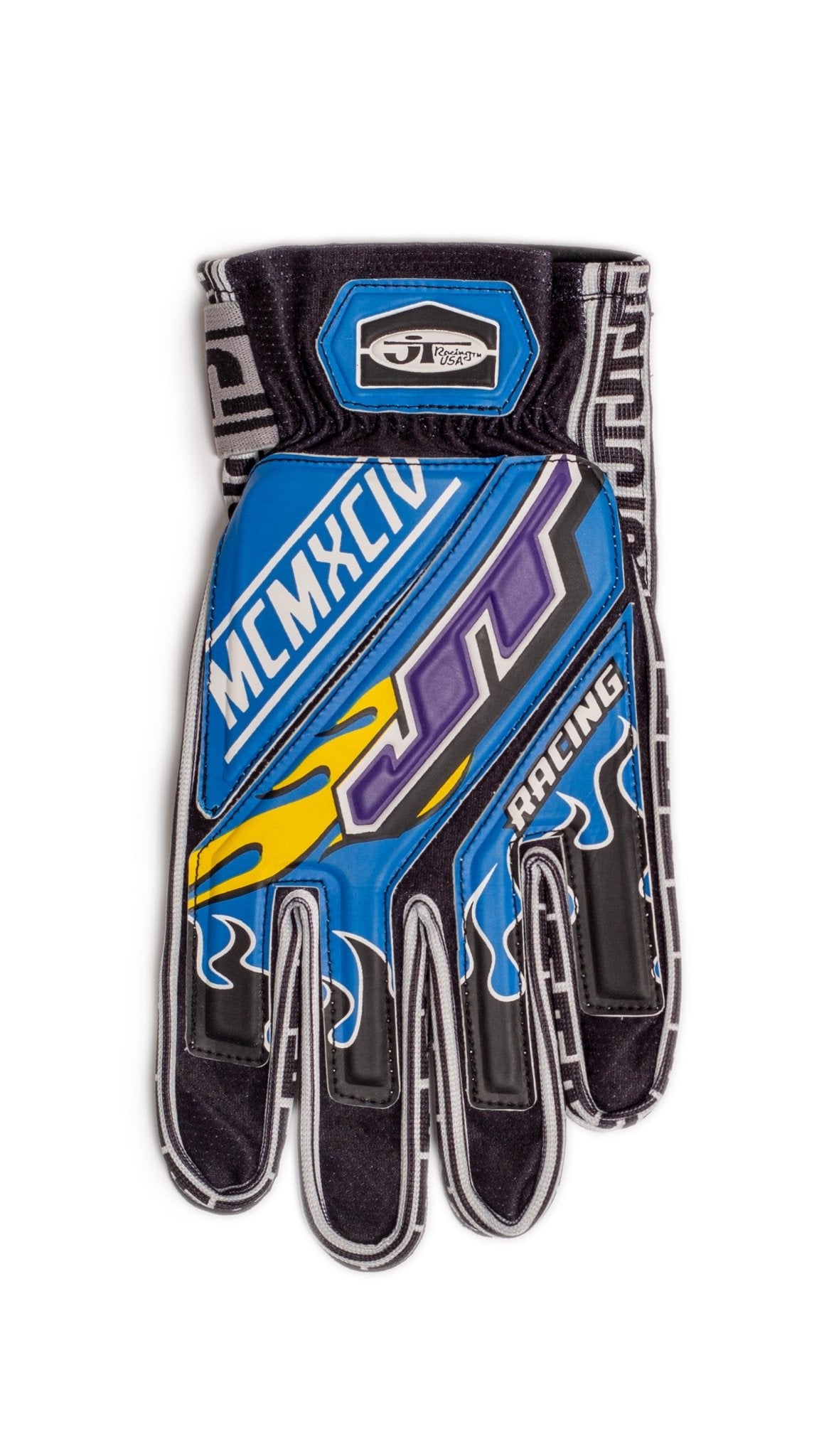 Blue Flame 90s Gloves - JT Racing USA