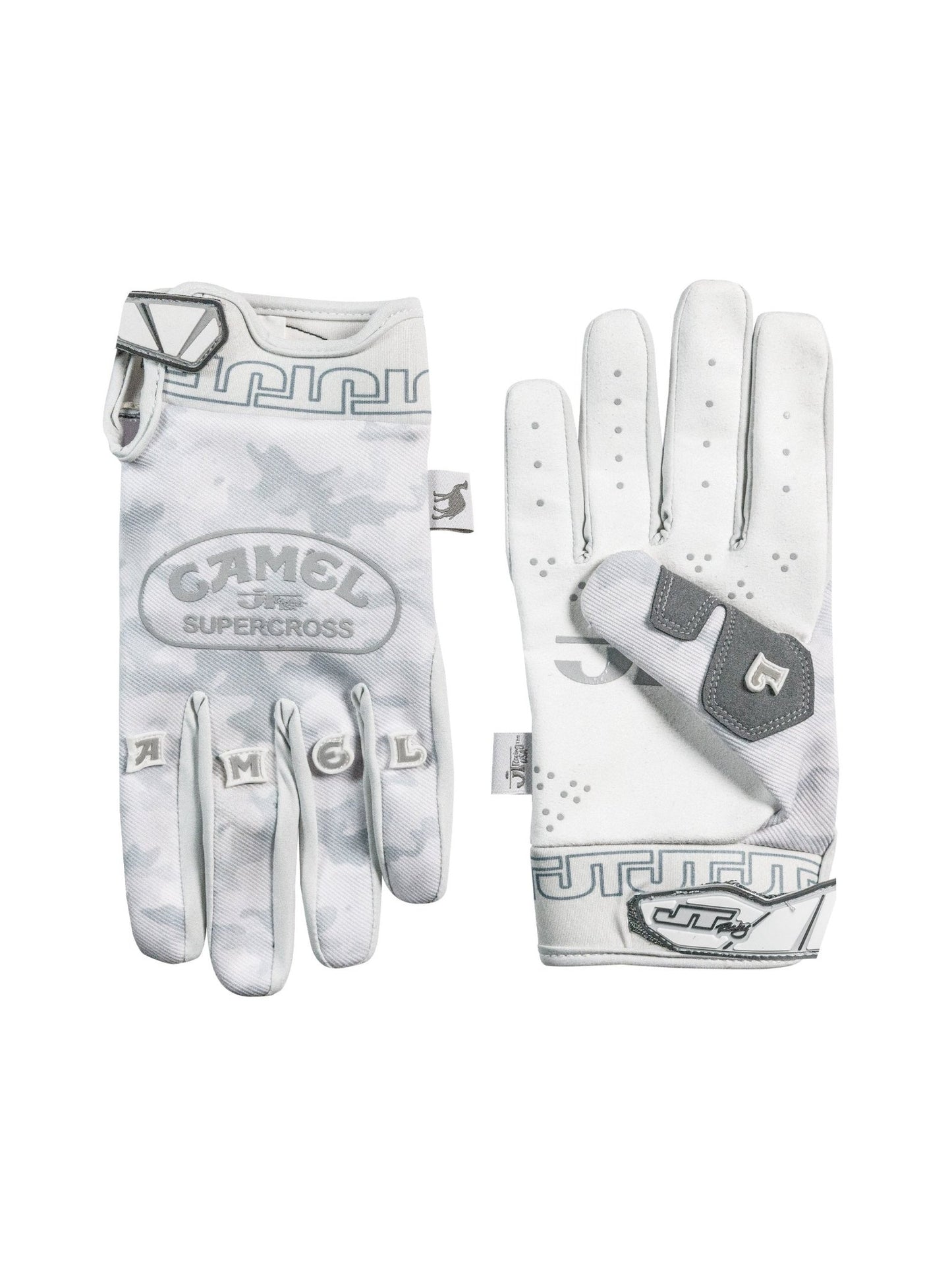 CAMEL x JT Racing Gloves - White - JT Racing USA