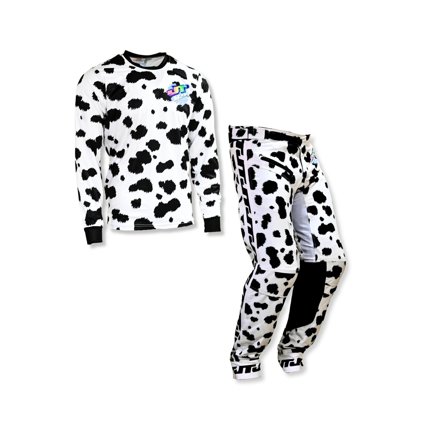 Dalmatian Jersey & Pants MX Combo - Black - JT Racing USA