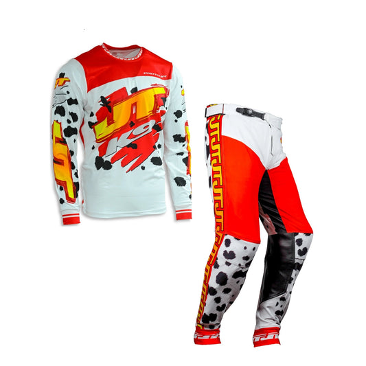 Dalmatian K9 Jersey & Pants MX Combo - Red - JT Racing USA