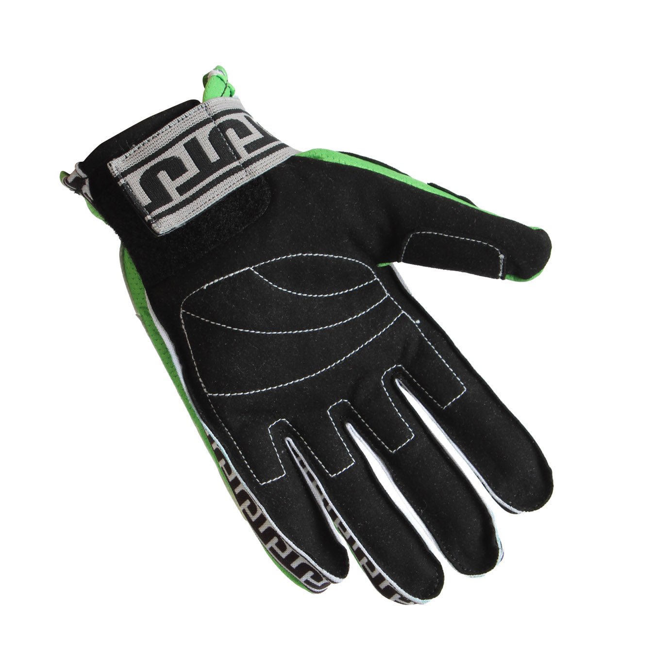 Green Flame 90s Gloves - JT Racing USA