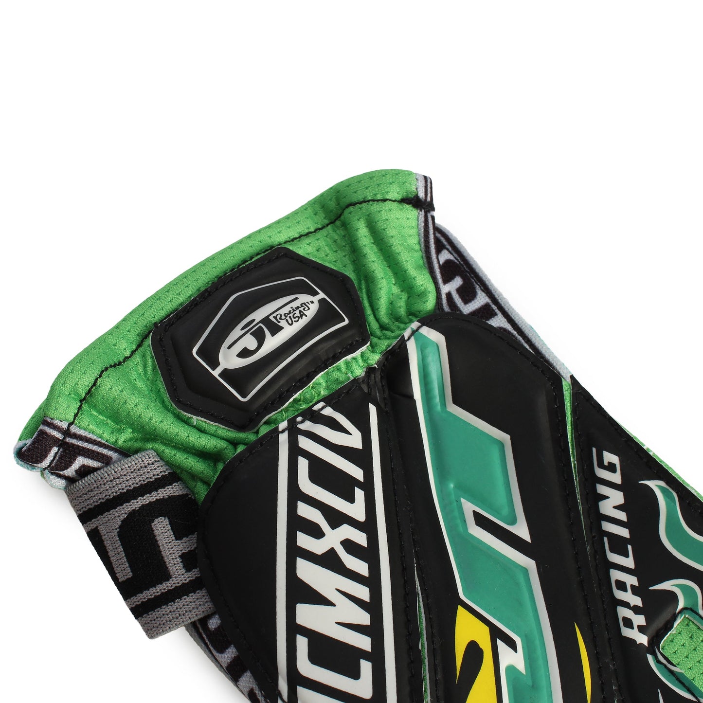 Green Flame 90s Gloves - JT Racing USA
