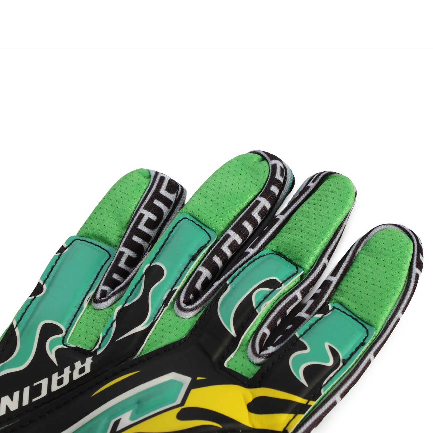 Green Flame 90s Gloves - JT Racing USA