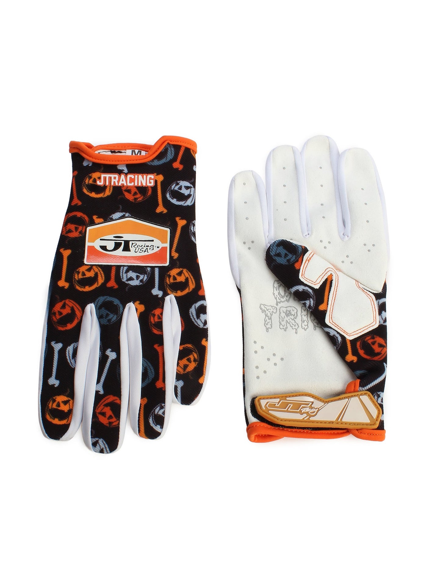 Halloween Bad Bones Pro - Lite Gloves - Orange - JT Racing USA