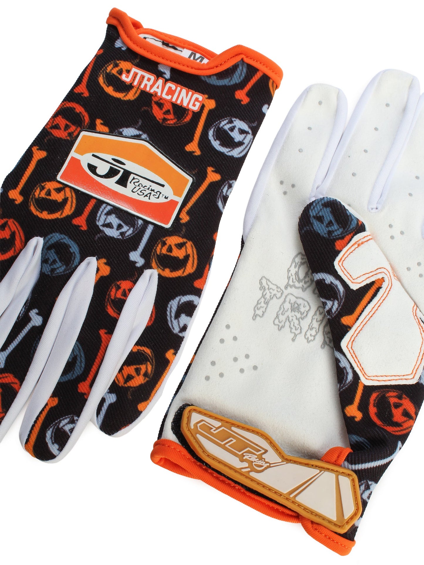 Halloween Bad Bones Pro - Lite Gloves - Orange - JT Racing USA