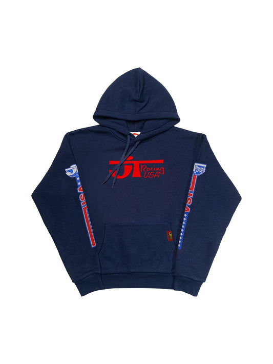 Heritage Hoodie (20oz Heavy) - Blue - JT Racing USA