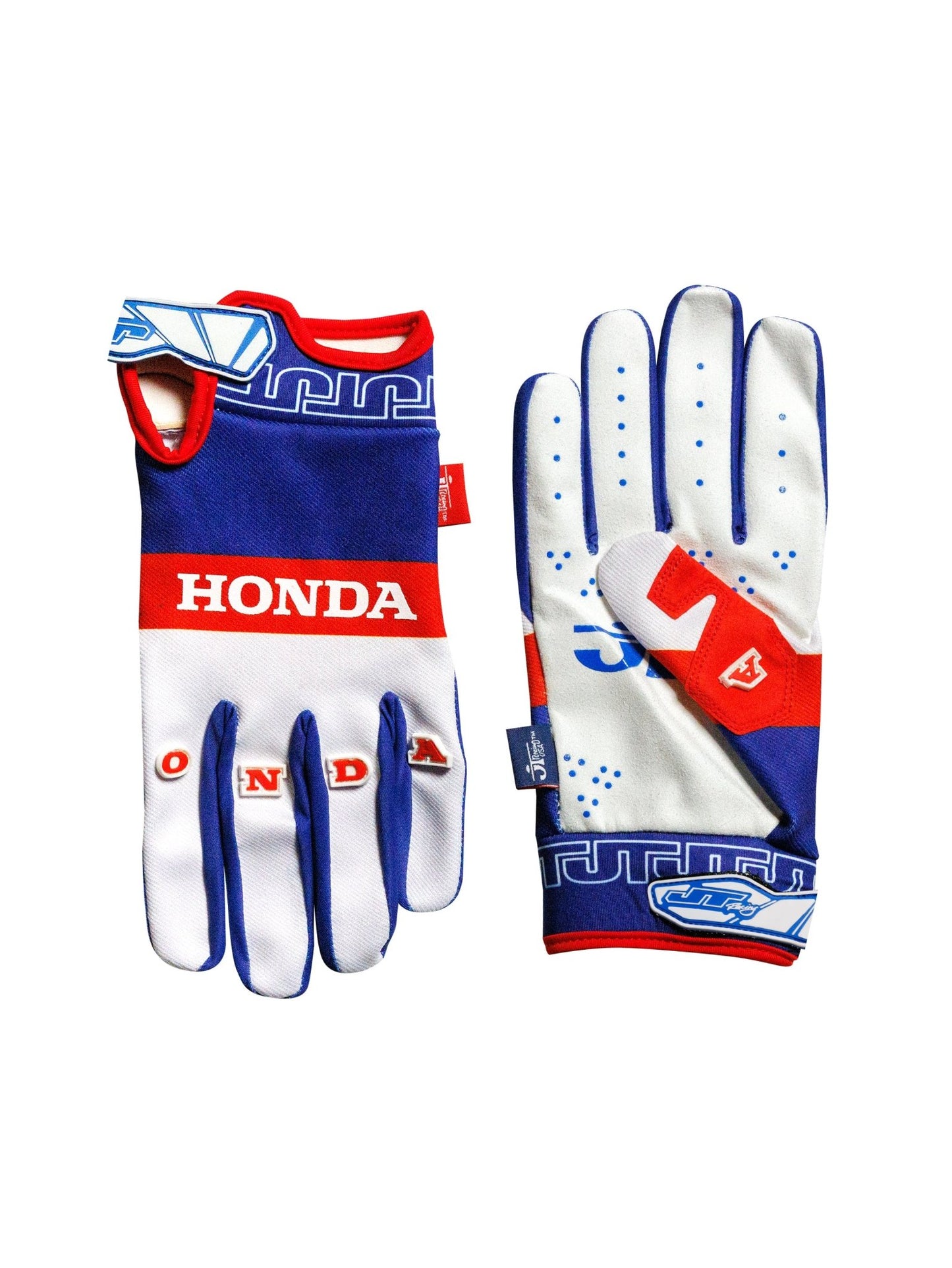 Honda 1970 Pro - Lite Gloves - Red/White/Blue - JT Racing USA