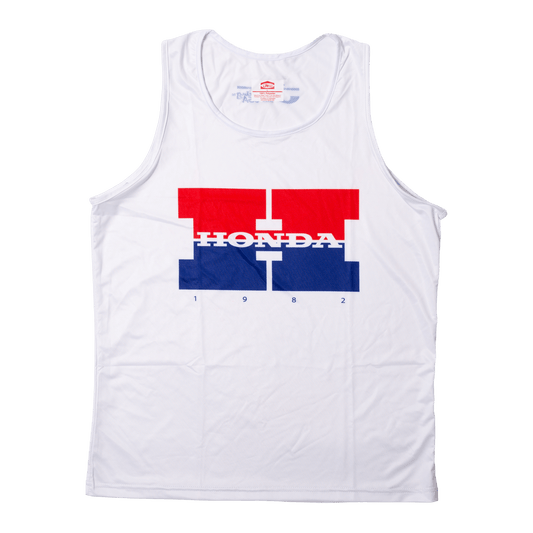 Honda 1980s White Tank Top - JT Racing USA