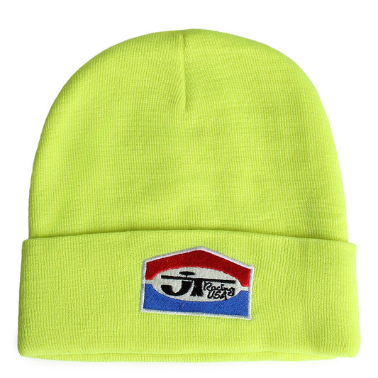 JT Barn Logo Beanie - Neon Green - JT Racing USA