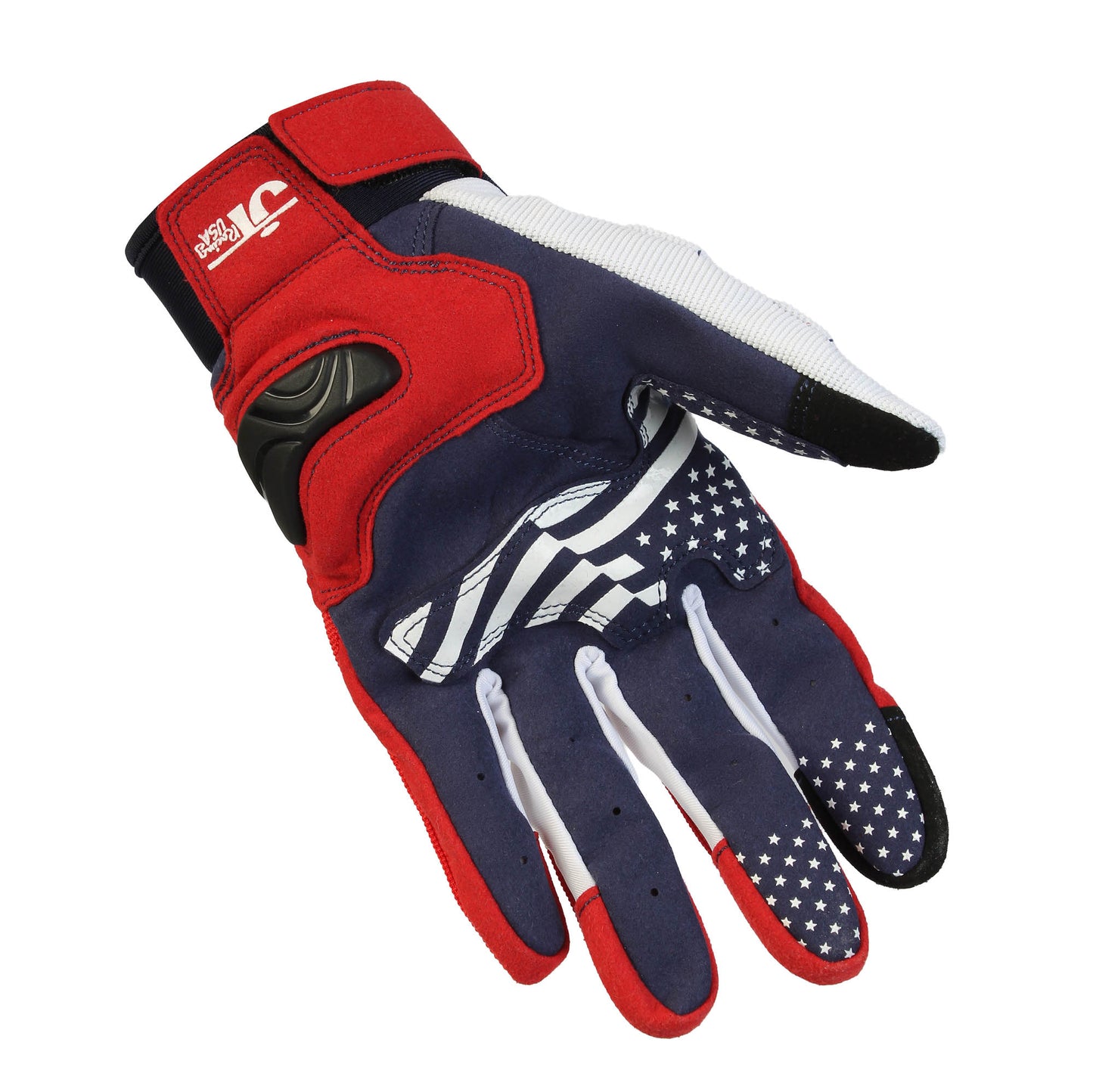 JT Racing Flex-Guard Glove - Red/White/Blue - JT Racing USA