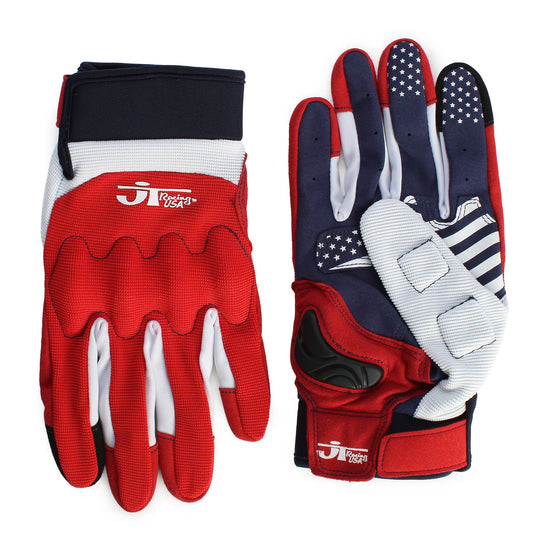 JT Racing Flex-Guard Glove - Red/White/Blue - JT Racing USA