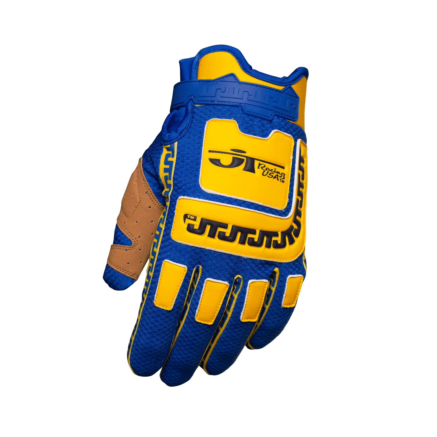 JT Racing Life - Line Glove - Blue/Yellow - JT Racing USA