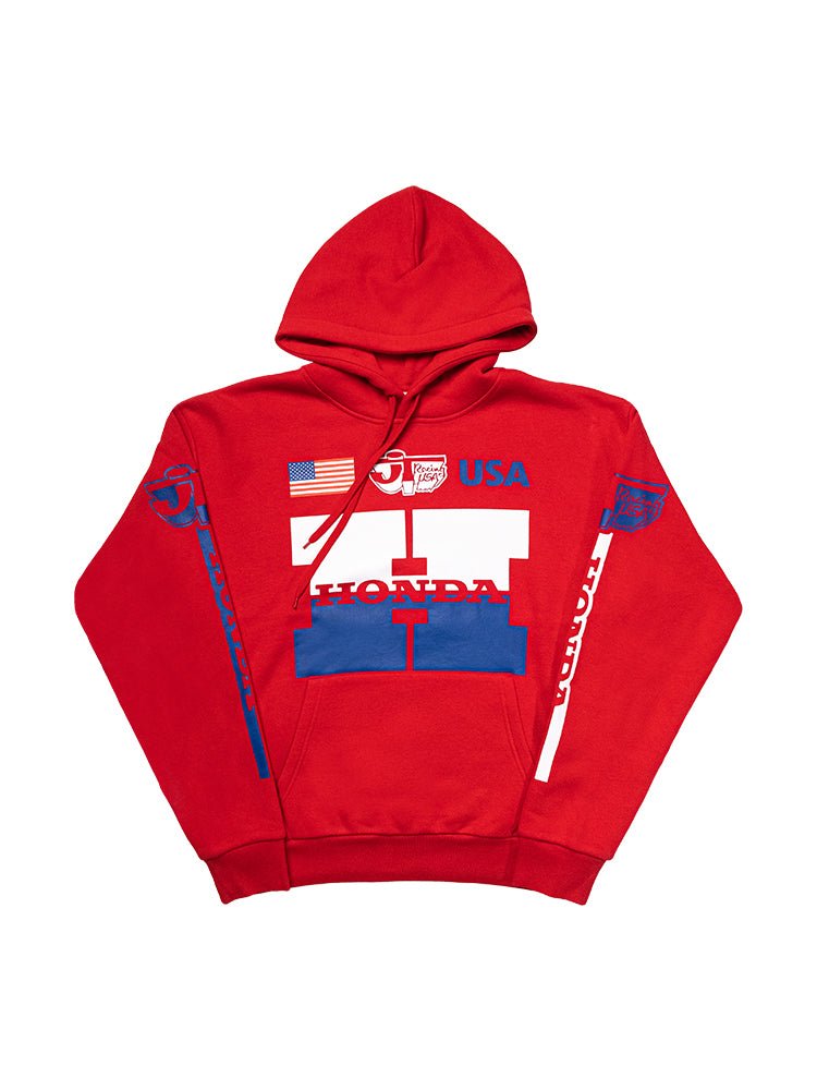 JT Racing x Honda Heritage Hoodie - Red - JT Racing USA