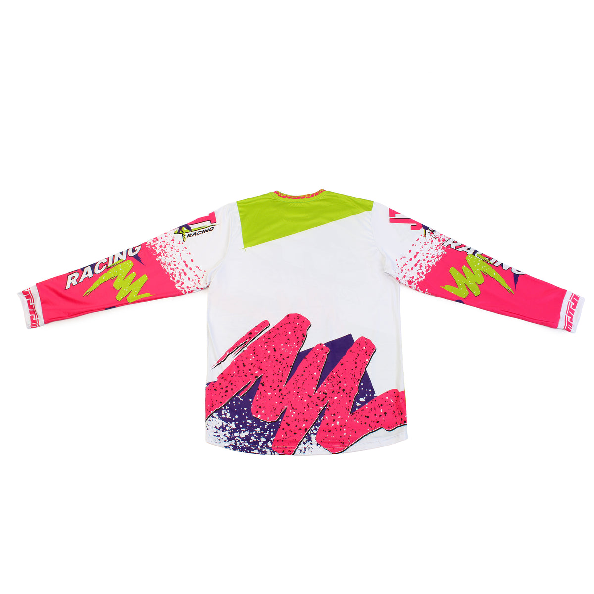 90s Swash Paint Jersey Green (Green, Pink, Purple)